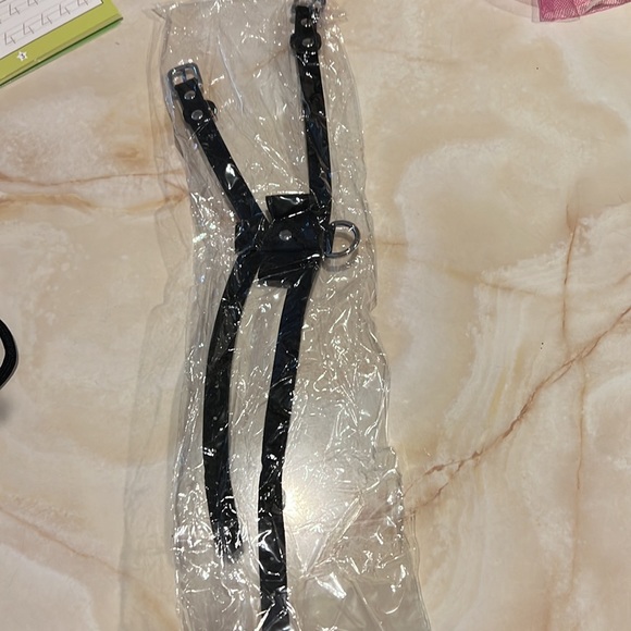 NIB 2pc Cat Rhinestone bow Harness/ Leash - Picture 2 of 3